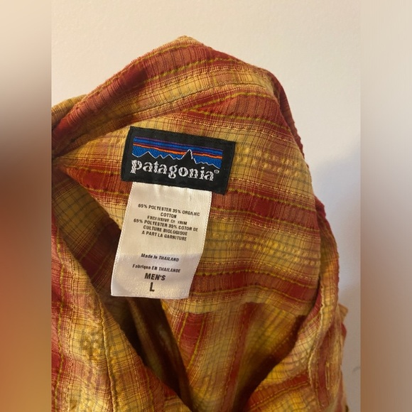 Mens Patagonia Puckerware Seersucker Shirt Large - Picture 4 of 4
